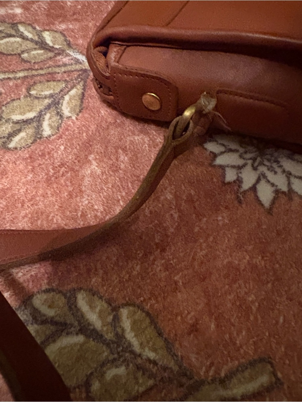Coach Vintage Station Bag 9944 British Tan Leather Crossbody - Picture 12 of 16